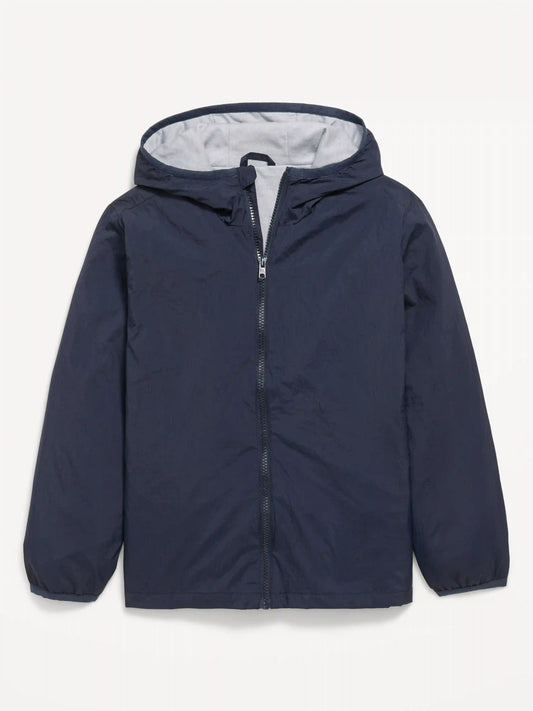 Water-Resistant Zip-Front Jacket for Boys