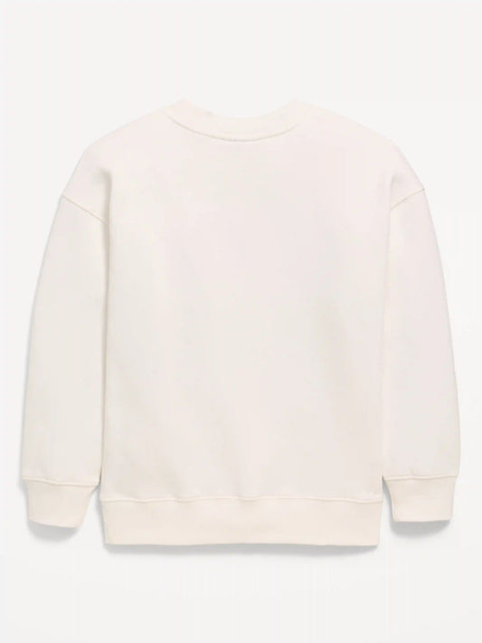 Oversized Flag Logo Graphic Sweatshirt for Boys