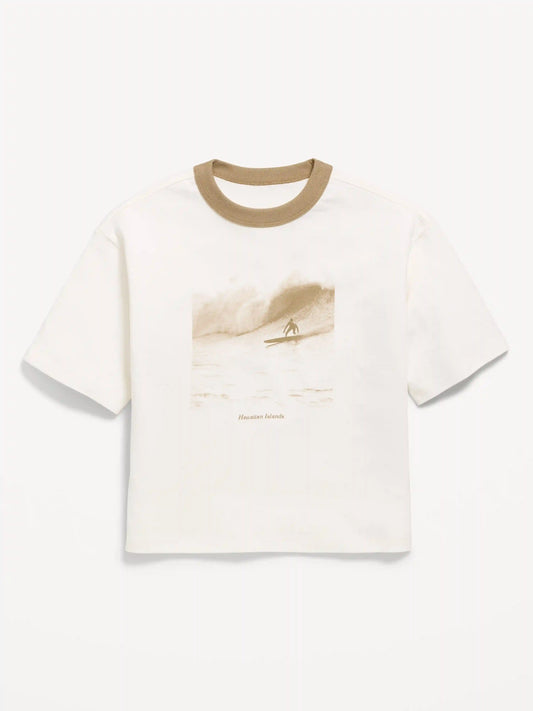 Short-Sleeve Boxy Graphic T-Shirt for Boys