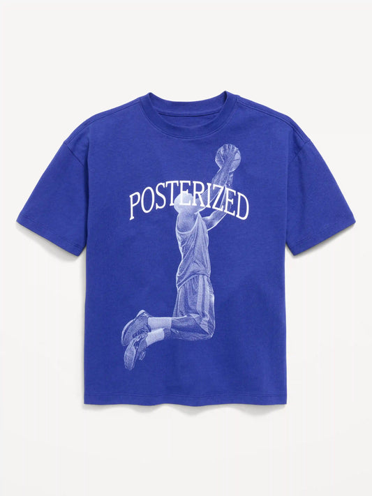 Oversized Short-Sleeve Graphic T-Shirt for Boys