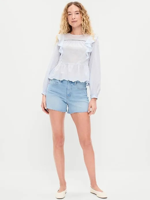 High-Waisted OG Jean Shorts -- 4-inch inseam