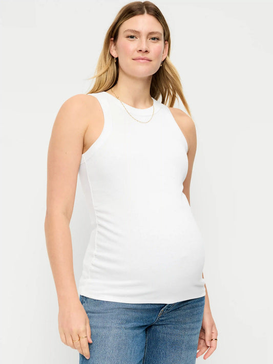 Maternity High-Neck Tank Top
