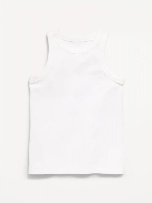 Fitted Ribbed Tank Top for Girls