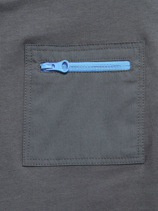 Oversized Short-Sleeve Utility Pocket T-Shirt for Toddler Boys