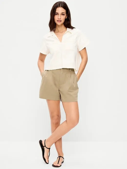 High-Waisted OGC Chino Shorts -- 4-inch inseam