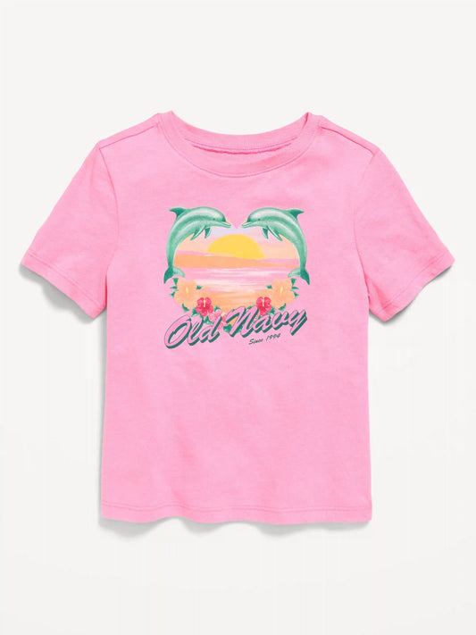 Short-Sleeve Logo-Graphic T-Shirt for Toddler Girls
