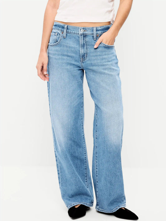 Low-Rise Loose Jeans