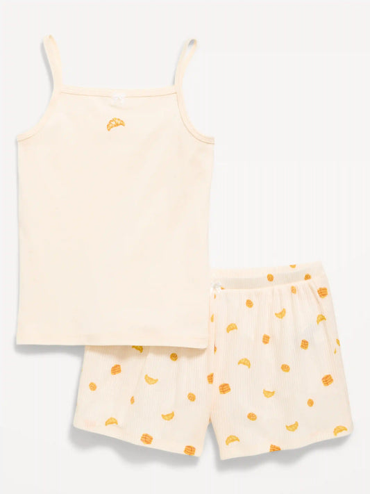 Striped Pajama Cami and Shorts Set for Girls