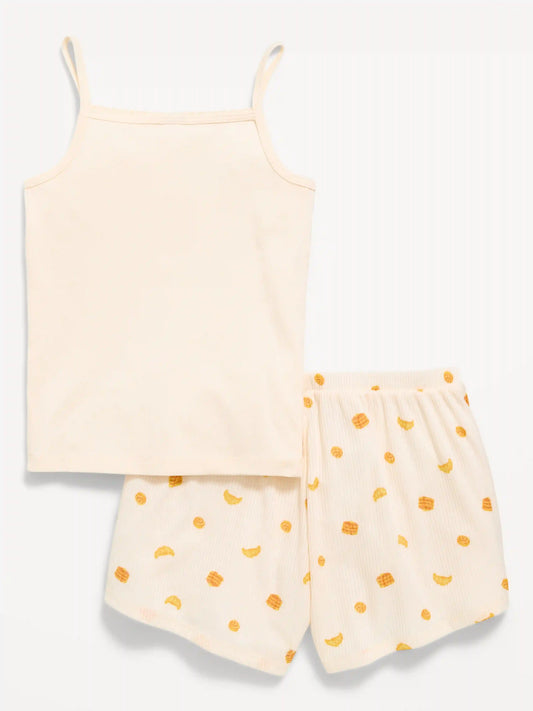 Striped Pajama Cami and Shorts Set for Girls