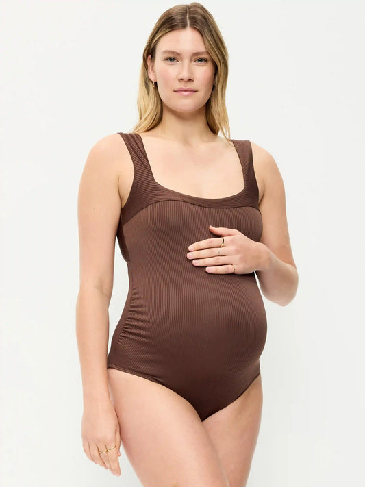Maternity Structured One-Piece Swimsuit