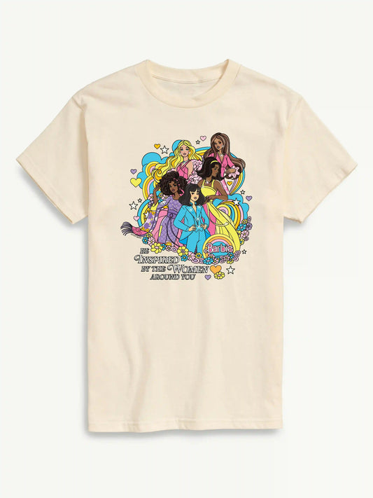 Barbie Inspire Women Short Sleeve Graphic T-Shirt