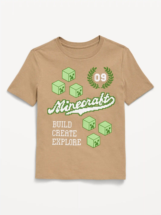 Minecraft™ Gender-Neutral Graphic T-Shirt for Kids
