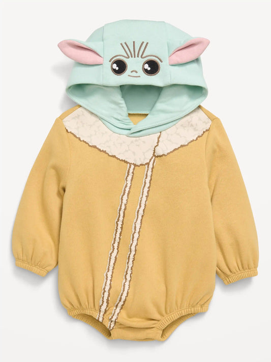 Star Wars™ Hooded Grogu Fleece One-Piece Romper for Baby