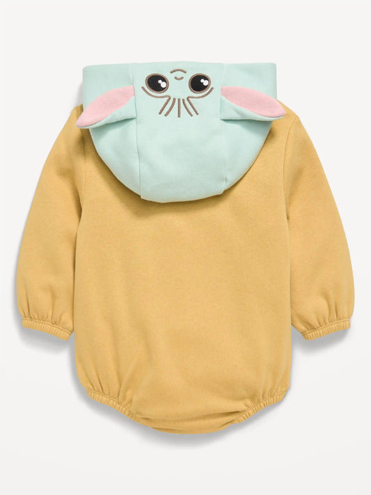 Star Wars™ Hooded Grogu Fleece One-Piece Romper for Baby