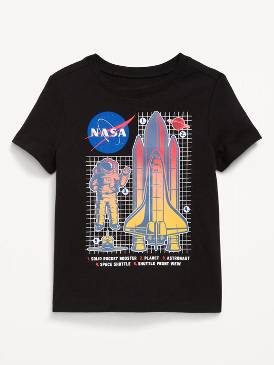 NASA Unisex Graphic T-Shirt for Toddler Boys