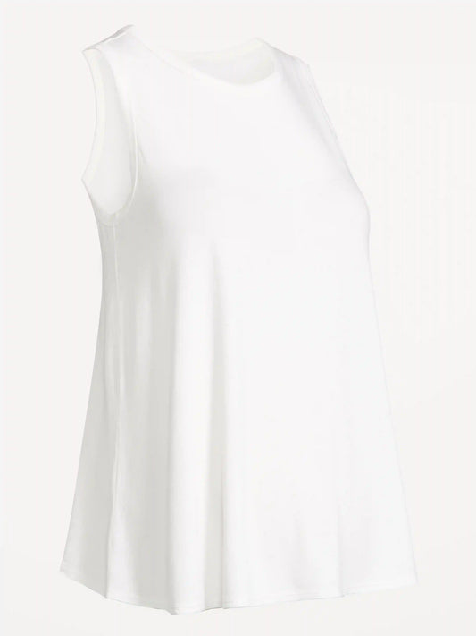 Maternity High-Neck Relaxed Tank Top