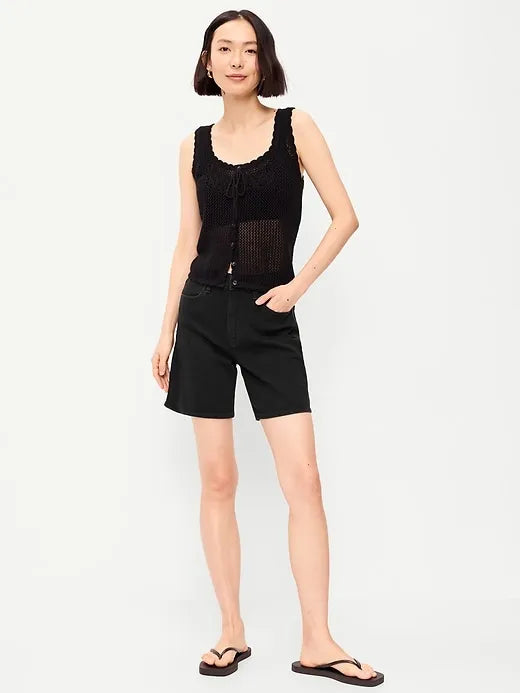 High-Waisted Wow Jean Shorts -- 7-inch inseam