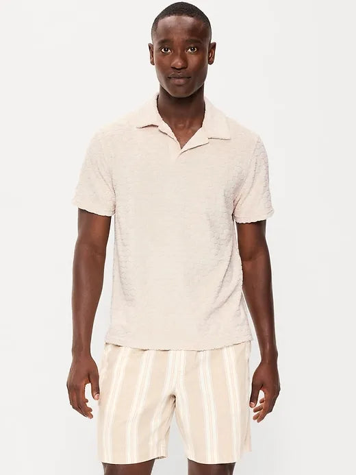 Textured Terry Polo