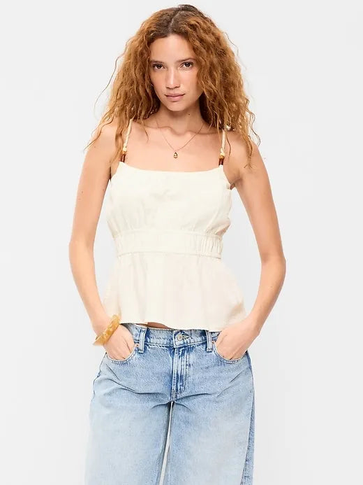 Fitted Smocked Tank Top