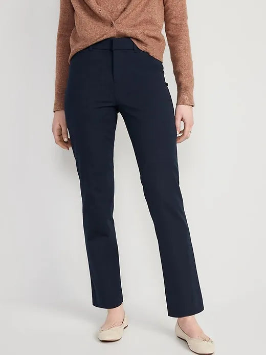 High-Waisted Pixie Straight Pants