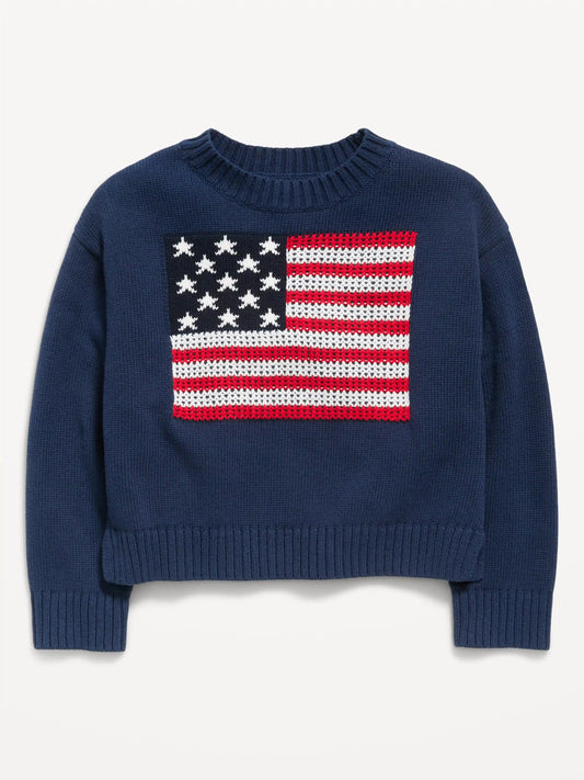 Long-Sleeve Pullover Sweater for Girls