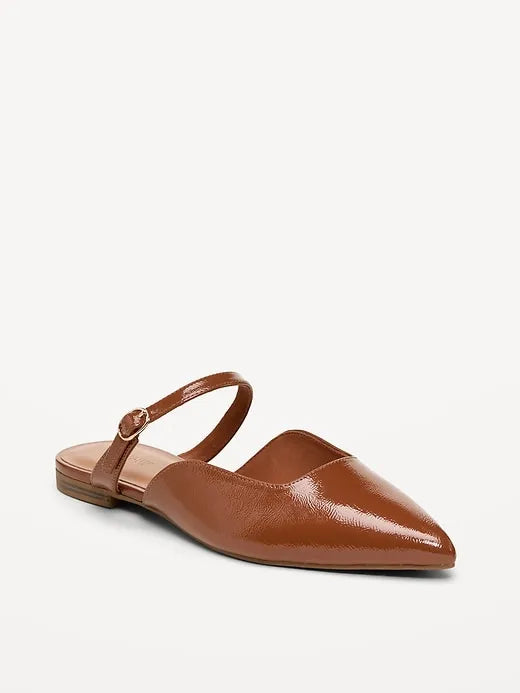 Pointed-Toe Mule Flats for Women