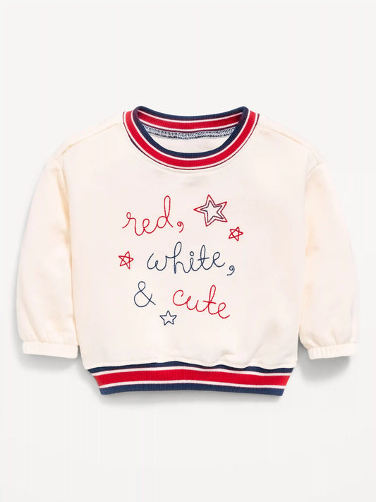 Printed Crew-Neck Sweatshirt for Baby