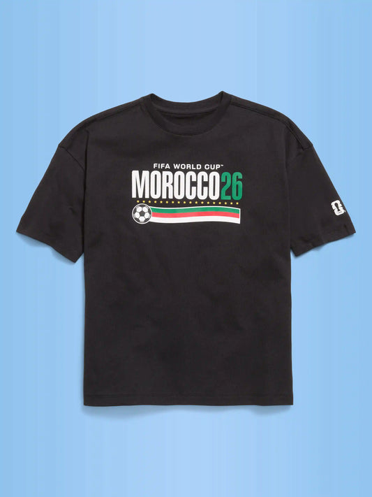FIFA World Cup 26™ Morocco Oversized Graphic T-Shirt for Boys