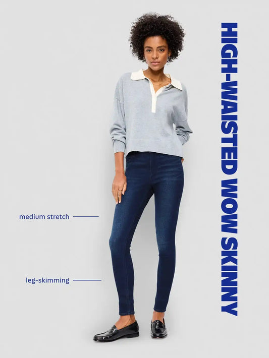 High-Waisted Wow Super-Skinny Jeans