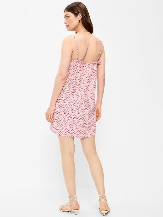 Strappy Mini Shift Dress