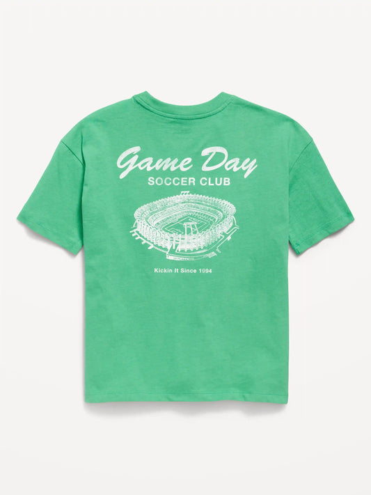 Oversized Short-Sleeve Graphic T-Shirt for Boys