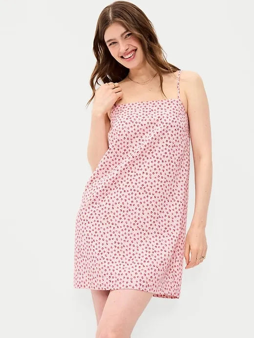Strappy Mini Shift Dress