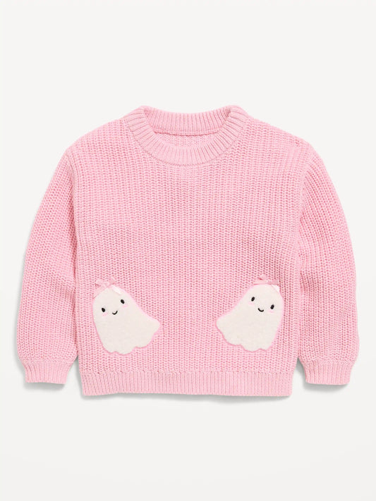 Long-Sleeve Graphic Sweater for Toddler Girls