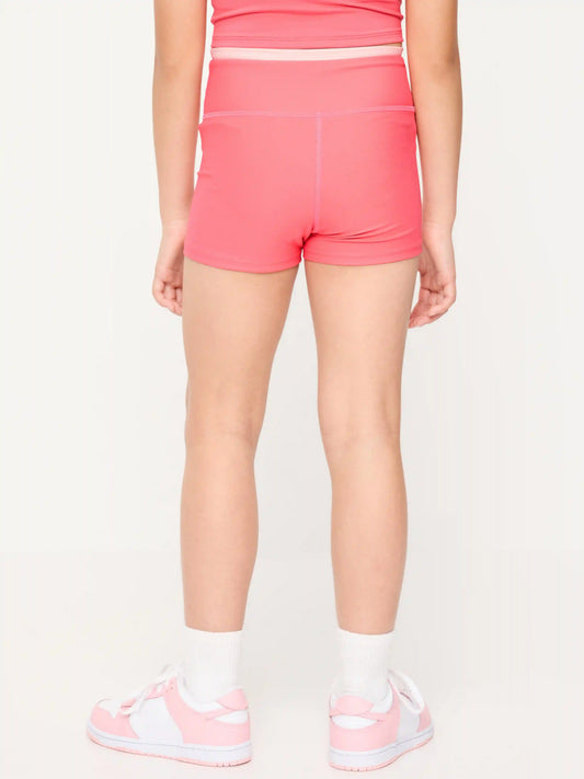 High-Waisted PowerSoft Shorts for Girls