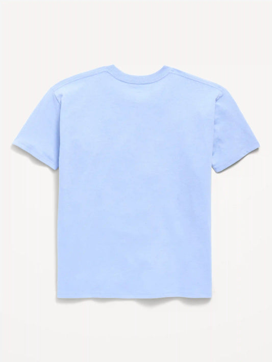 Oversized Short-Sleeve Graphic Tunic T-Shirt for Girls