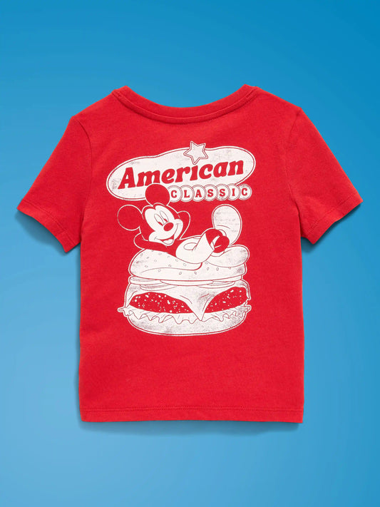 Old Navy x Disney Mickey Mouse Unisex Logo-Graphic T-Shirt for Toddler