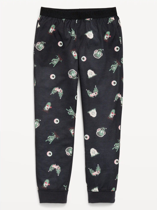 Printed Jersey-Knit Pajama Jogger Pants for Boys