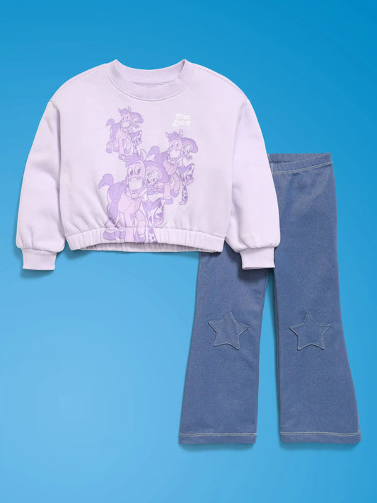 Old Navy x Pixar Toy Story Sweatshirt and Flare Leggings Set for Toddler Girls