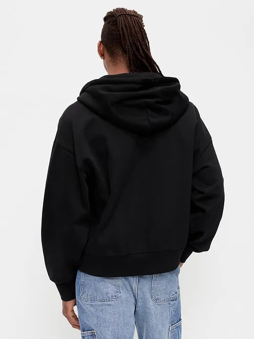Oversized Heavyweight Full-Zip Rotation Hoodie
