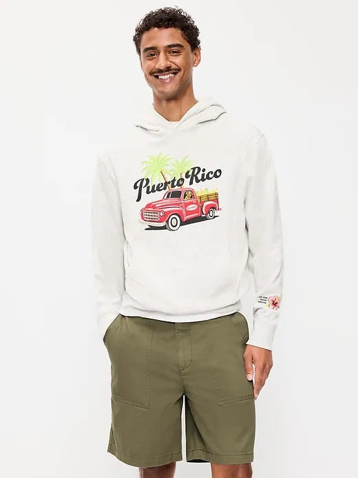 Logo-Graphic Popover Hoodie