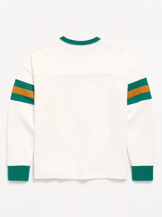Oversized Long-Sleeve Graphic T-Shirt for Boys