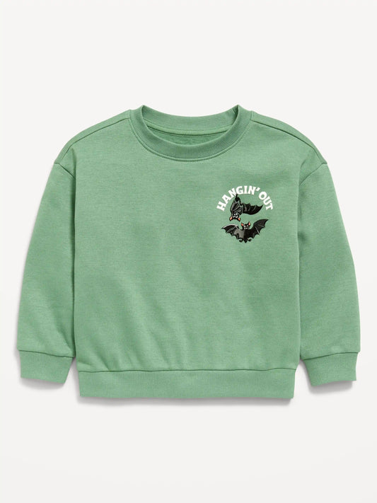 Oversized Long-Sleeve Graphic Sweatshirt for Toddler Boys