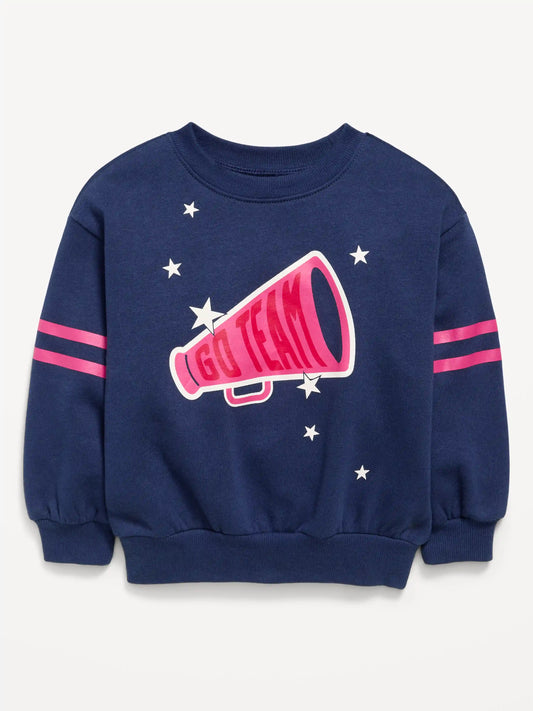 Long-Sleeve Logo Graphic Sweatshirt for Toddler Girls