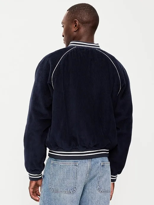Varsity Corduroy Bomber Jacket