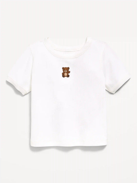 Short-Sleeve Ringer Graphic T-Shirt for Toddler Girls