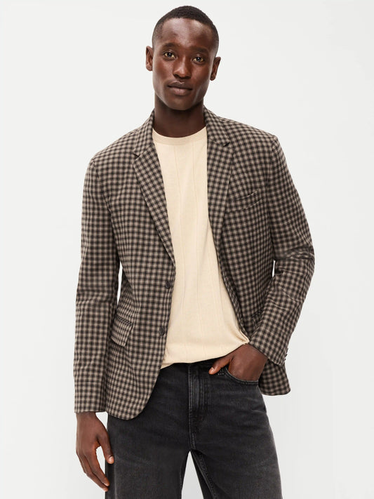 Relaxed Unlined Twill Blazer