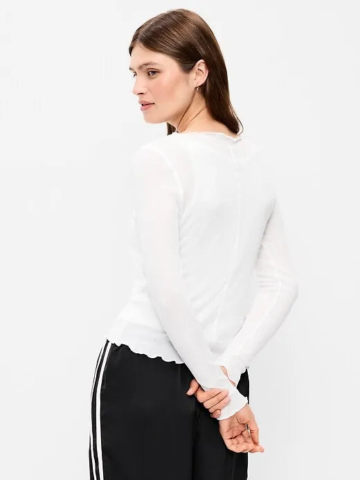 Lettuce-Edge Tissue T-Shirt