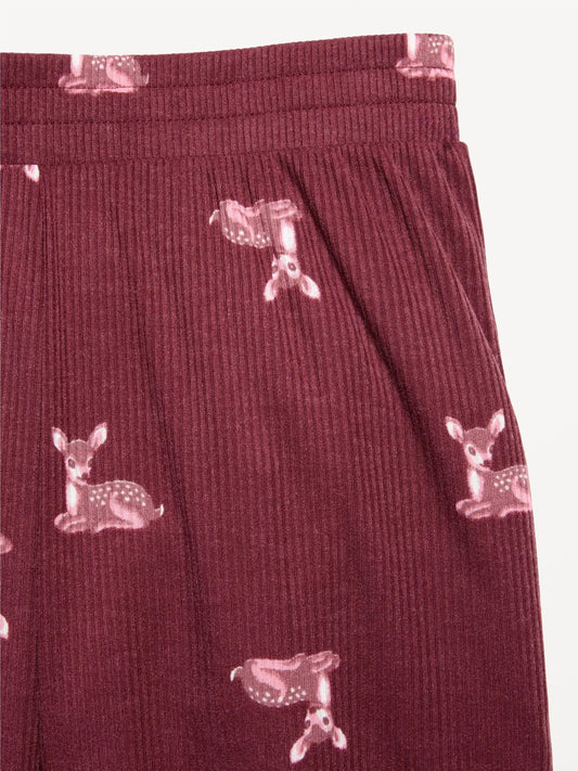 Ribbed Pajama Cami and Pants Set for Girls