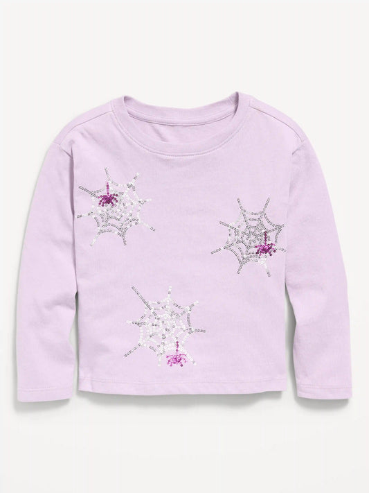 Long-Sleeve Graphic T-Shirt for Toddler Girls