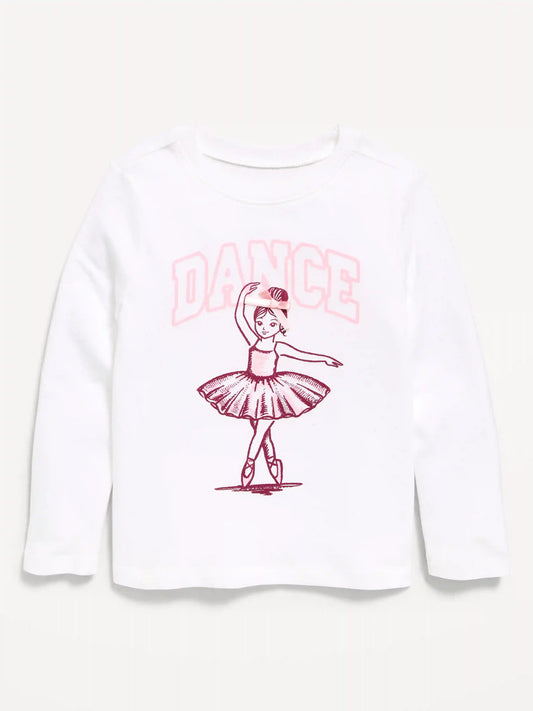 Long-Sleeve Graphic T-Shirt for Toddler Girls